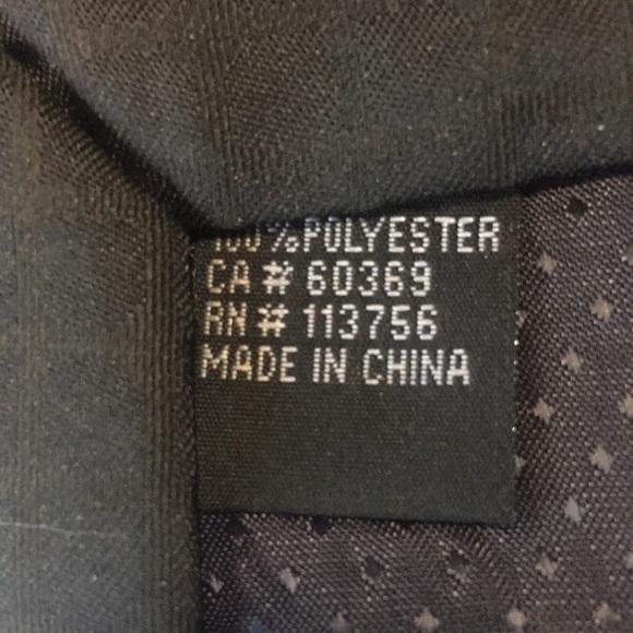 Stockhomme black self check pattern narrow tie - Picture 5 of 5